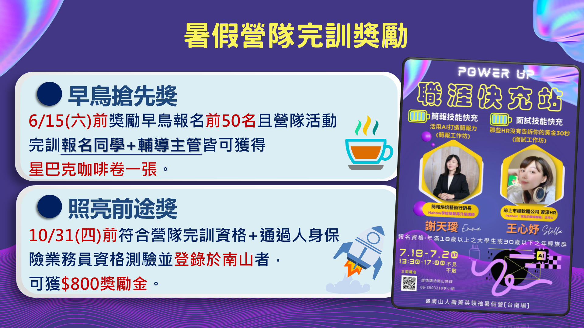 職涯快充站-獎勵案 職涯快充站-獎勵案